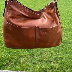 Margot Elegant Brown Leather Shoulder Bag